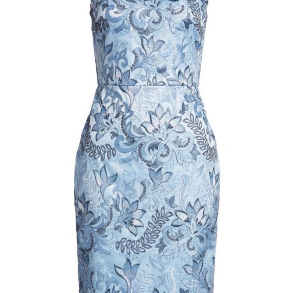 Eliza J Embroidered Sheath Cocktail Dress Size 6 $198 retail Blue
Sleeveless - Picture 6 of 14